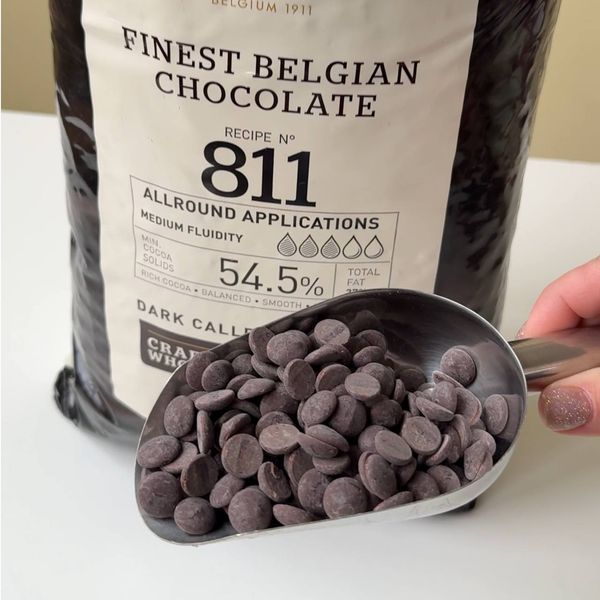 Шоколад темний (811) - 54,5% (Callebaut) 2,5 кг фірмова пачка 01990 фото